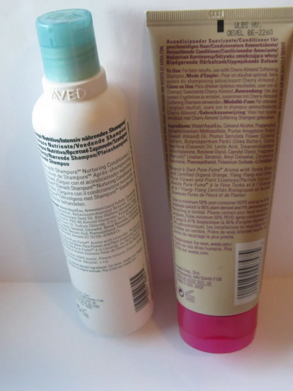 Aveda Shampure Shampoo + Cherry Almond Conditioner